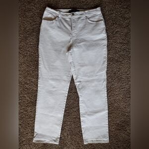 Gloria Vanderbilt Amanda White Denim Jeans Size 12